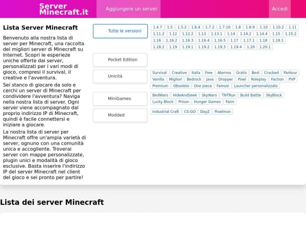 server-minecraft.it
